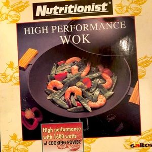 Salton Nutritionist high performance electric wok, 4qt, 1600 W